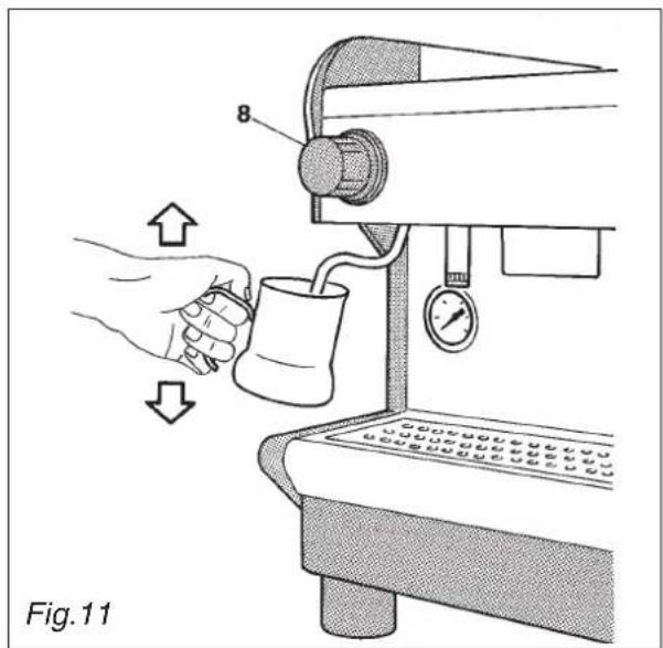 Bea-fon S20 - 8.2.Preparing cappuccino Fig.11 (excluding DE/H TS) - 1