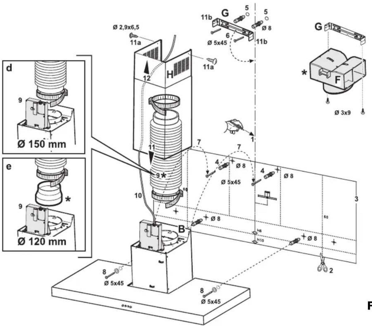 BAUKNECHT DDB 3690 IN - Fitting the carbon filter: - 6