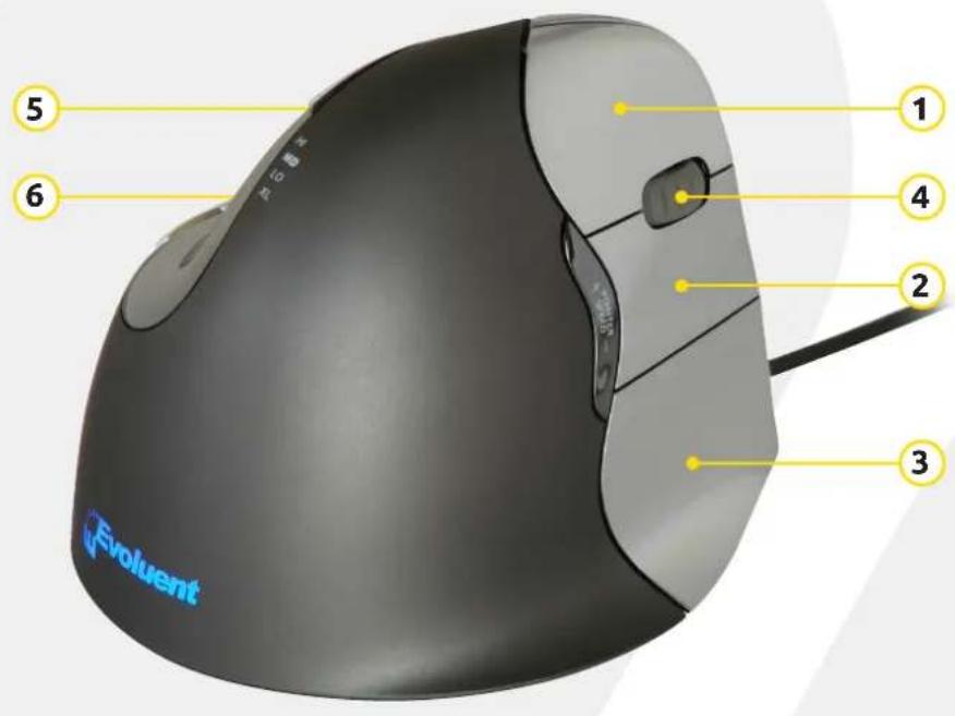 BakkerElkhuizen Evoluent4 - Paramètres de la souris standard - 1