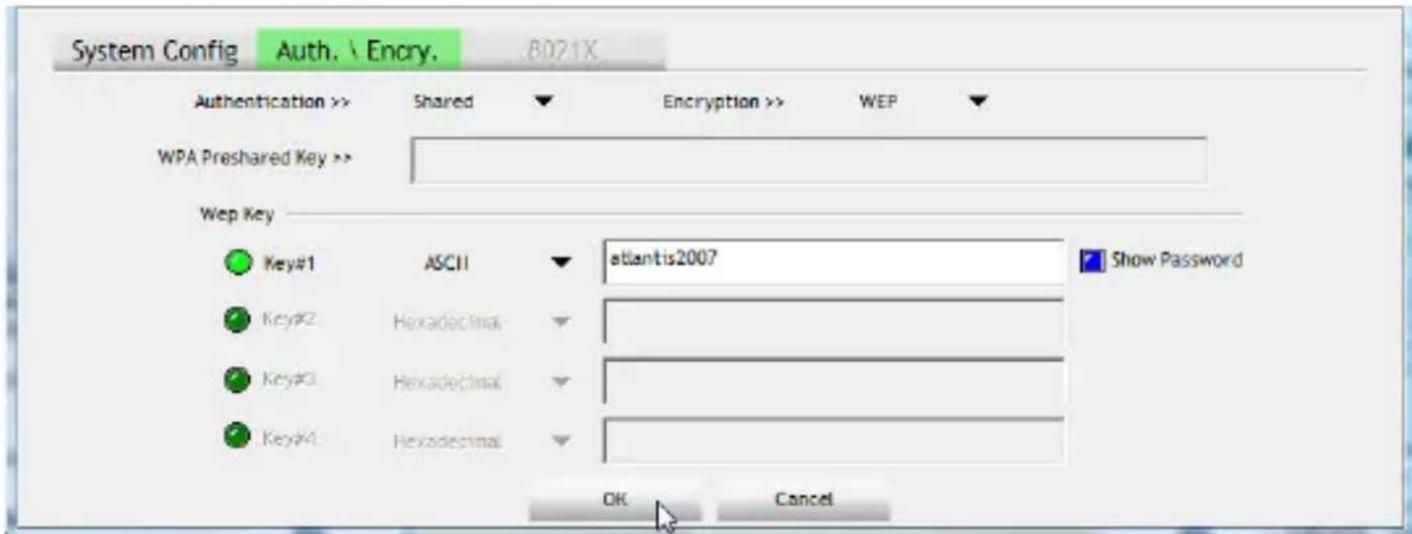 ATLANTIS-LAND NetFly UP4 WN - Configuring WEP security - 1