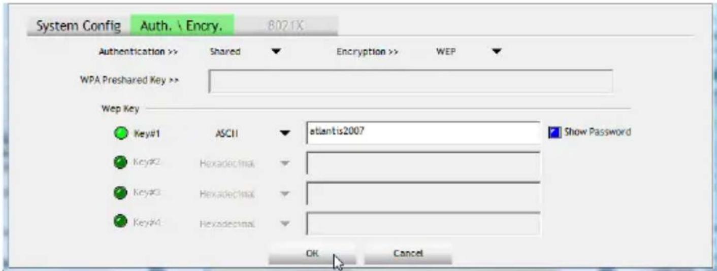 ATLANTIS-LAND NetFly UP4 WN - Configurare un profilo WEP - 1