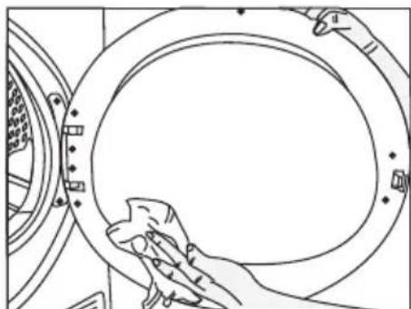 BEKO DPU 7360 X - Filtre / Surface intérieure de la porte de chargement - 3