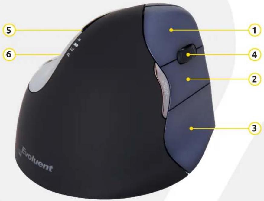 BakkerElkhuizen Evoluent4 Wireless - Paramètres de la souris standard - 1