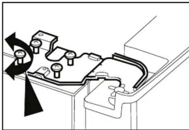 BEKO GNE 114613 X - Ajustar o espaço entre a porta superior - 4
