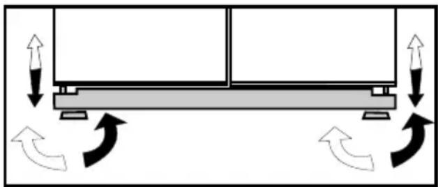 BEKO GNE 114613 X - Floor balance adjustment - 1