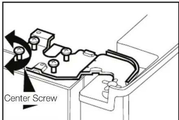 BEKO GNE 114613 X - Adjusting the gap between the upper door - 4
