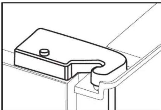 BEKO GNE 114613 X - Ajustar o espaço entre a porta superior - 5