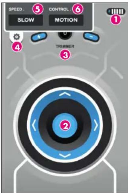 BEEWI KickBee - iPhone interface - 1
