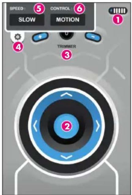 BEEWI KickBee - iPhoneでの操作画面 - 1