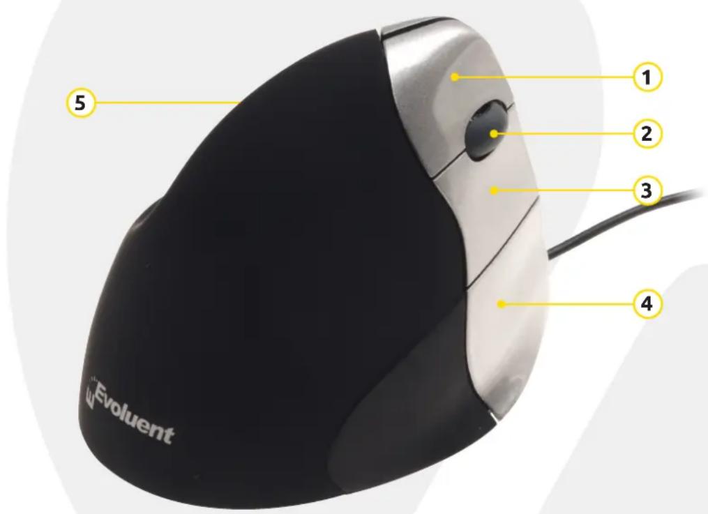 BakkerElkhuizen Evoluent3 - Paramètres de la souris standard - 1