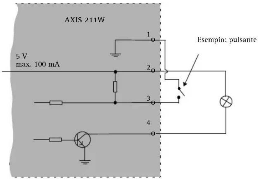 AXIS 211W - Schema delle connessioni - 1