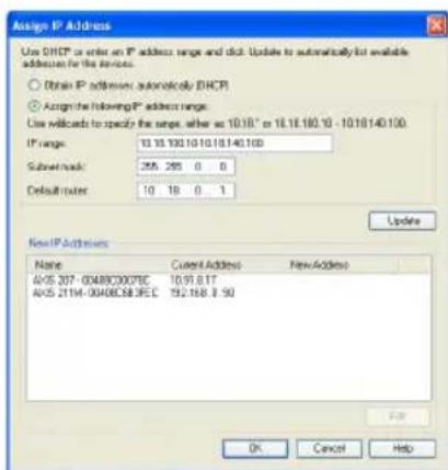 AXIS 211W - Assegnazione degli indirizzi IP in più videocamere - 2