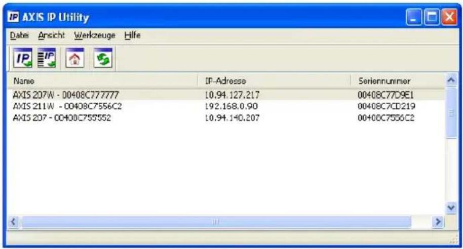 AXIS 211W - AXIS IP Utility - Einzelne Kamera/kleine Installation - 1