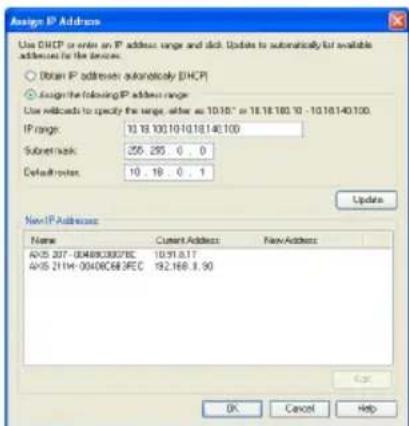 AXIS 211W - Assign IP addresses in multiple devices - 2