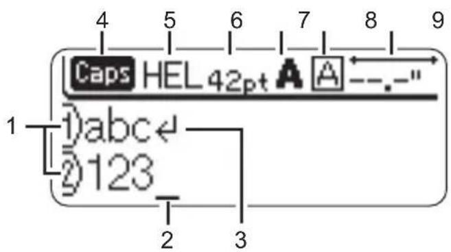 BROTHER PT2710 - LCD Display - 1