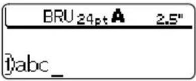 BROTHER PT2710 - Setting Character Attributes by Label - 3