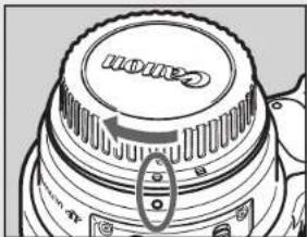 CANON EF 300mm f4L IS USM - Mounting and Detaching the Lens - 3