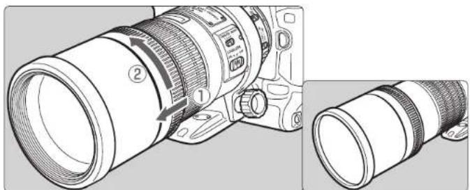 CANON EF 300mm f4L IS USM - Hood - 1
