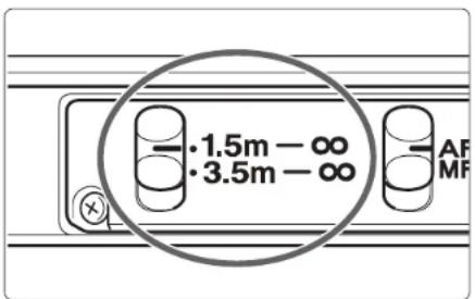 CANON EF 200mm f2.8L II USM - Switching the Focusing Distance Range - 1