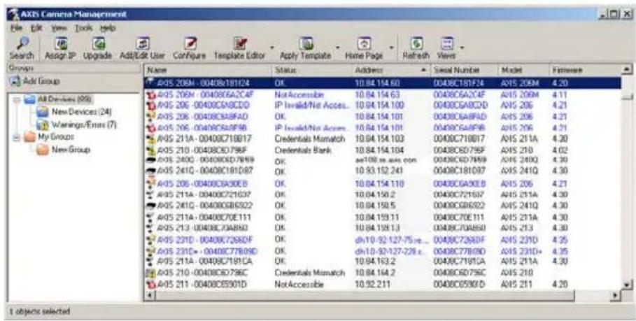 AXIS 207W - Impostazione dell'indirizzo IP per una singola videocamera - 1