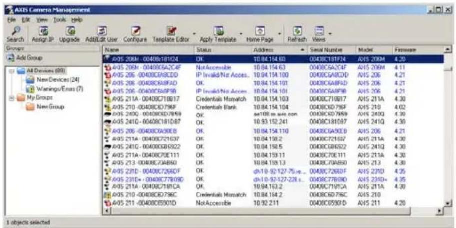 AXIS 207W - Set the IP address for a single device - 1
