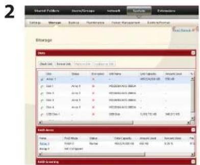 BUFFALO TeraStation Duo - - Utilisation du mode RAID 5 (4 disques durs) - 1