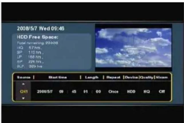 CONCEPTRONIC Media Giant - Opnemen met programmatimer - 2