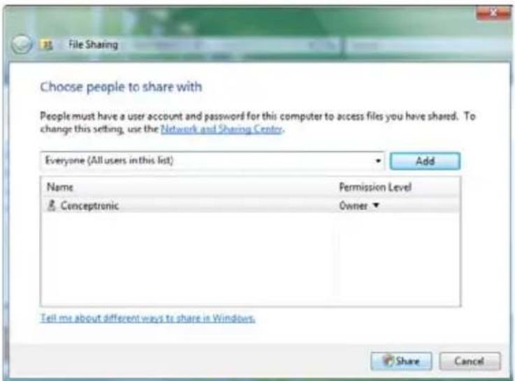 CONCEPTRONIC Media Giant - Partage de Fichiers sous Windows Vista - 2