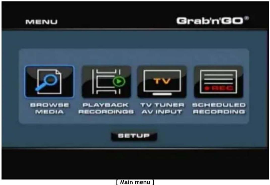 CONCEPTRONIC Media Giant - Main menu - 1