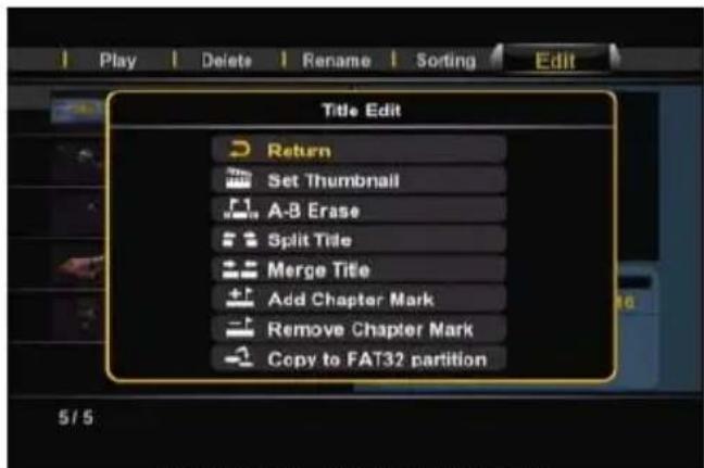 CONCEPTRONIC Media Giant - Az „Edit" menu magyarázata - 1