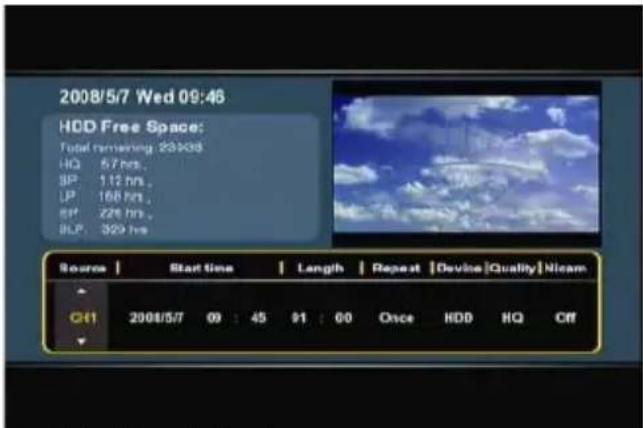 CONCEPTRONIC Media Giant - Scheduled Recording (Programozott felvétel) - 2