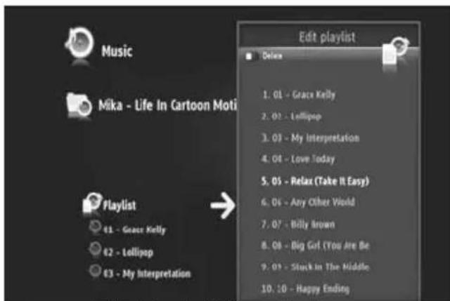 CONCEPTRONIC CMT2D1T - Weergavevolgorde van de playlist veranderen - 1