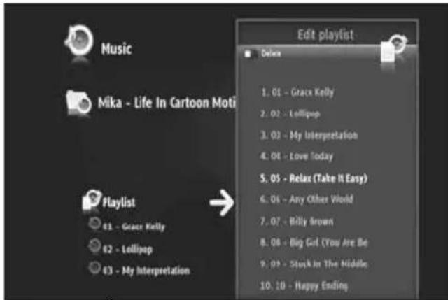 CONCEPTRONIC CMT2D1T - Modifier l'ordre de reproduction de la liste - 1