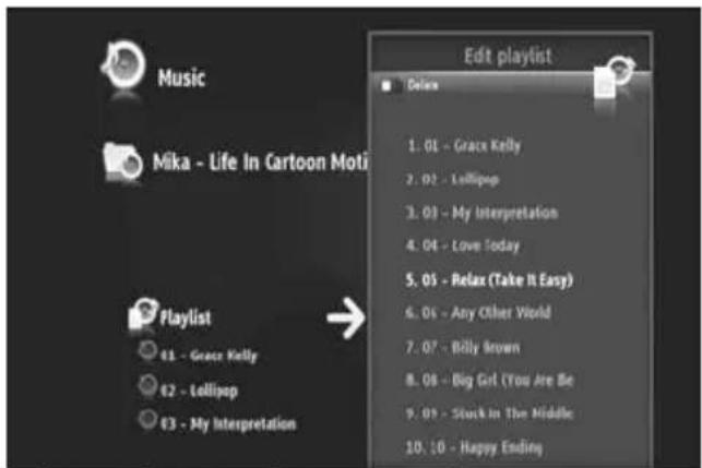 CONCEPTRONIC CMT2D1T - Modificar a ordem de reprodução da lista de reprodução - 1