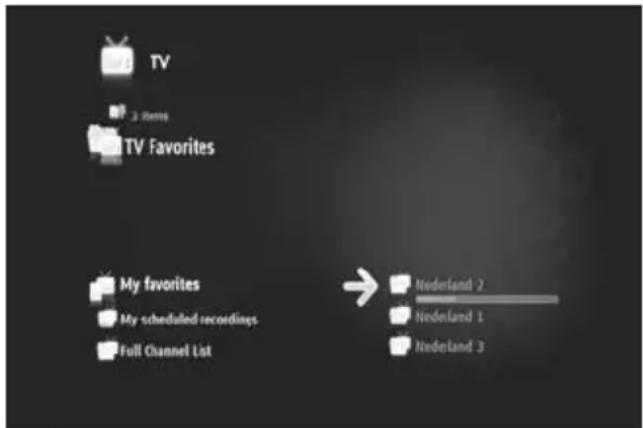 CONCEPTRONIC CMT2D1T - Modifier une liste de chaînes préférées - 1
