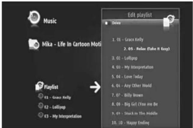 CONCEPTRONIC CMT2D1T - Modifier l'ordre de reproduction de la liste - 2