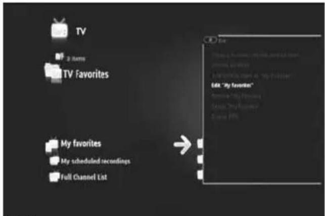 CONCEPTRONIC CMT2D1T - Modifying a favorite channel list - 2