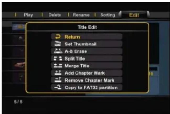 CONCEPTRONIC Media Giant met DVBT - The 'Edit' menu explained - 1