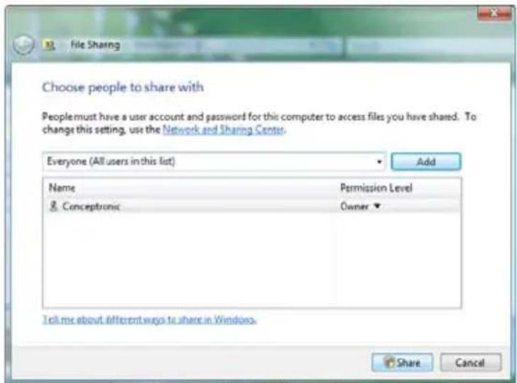 CONCEPTRONIC Media Giant met DVBT - Partilha de ficheiros no Windows Vista - 2