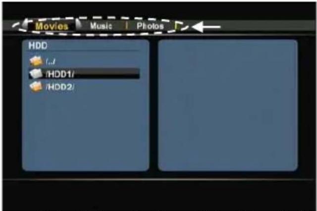 CONCEPTRONIC Media Giant met DVBT - Menu Principal - 3