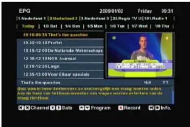 CONCEPTRONIC Media Giant met DVBT - EPG (elektronikus músortajékoztató) - 1