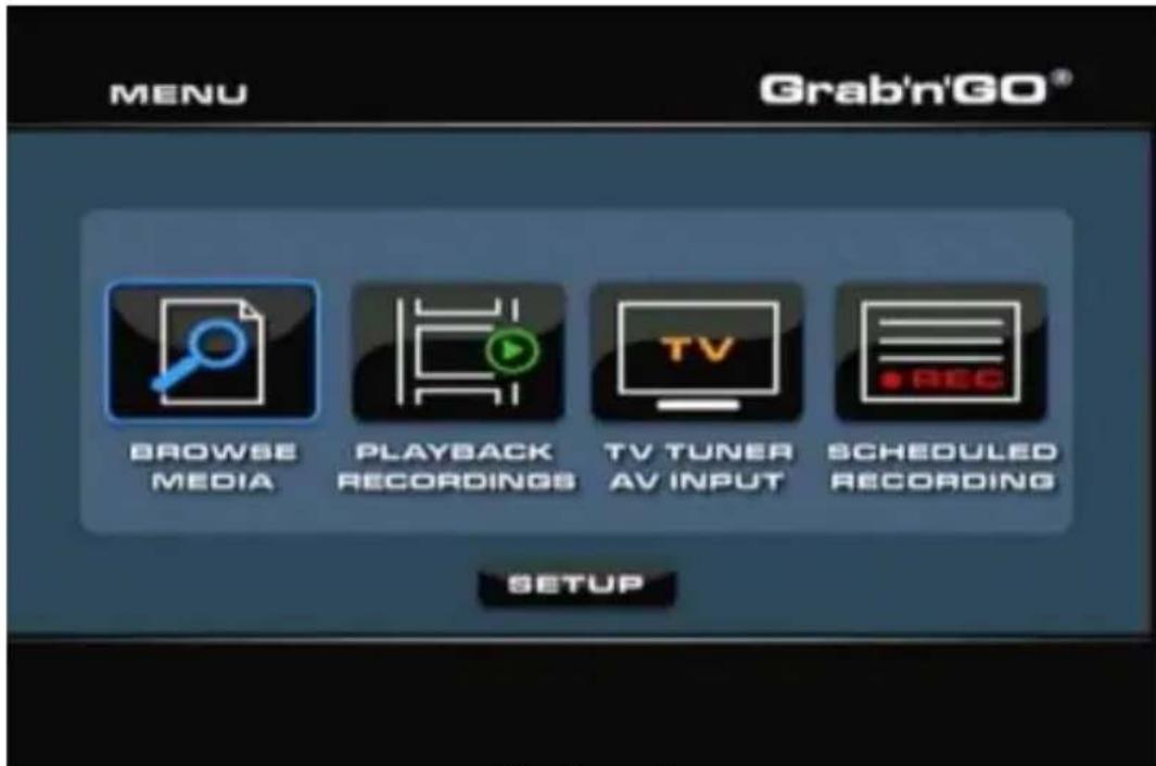 CONCEPTRONIC Media Giant met DVBT - Hoofdmenu - 1