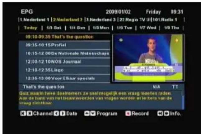 CONCEPTRONIC Media Giant met DVBT - EPG (Guía Electrónica de Programas) - 1