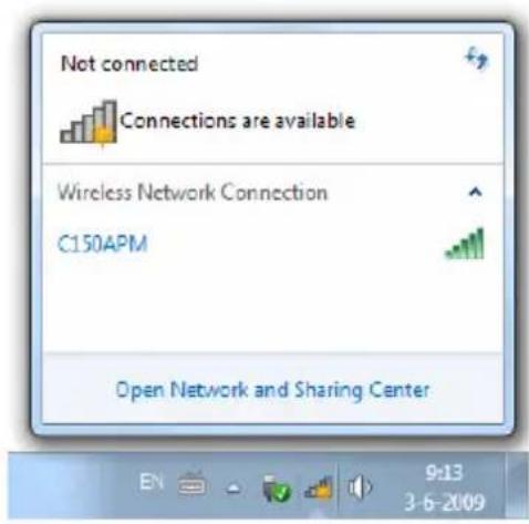 CONCEPTRONIC C150APM - Handmatig verbinden in Windows 7 - 1