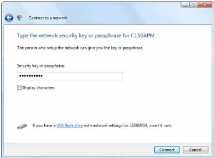 CONCEPTRONIC C150APM - Handmatig verbinden in Windows Vista - 3