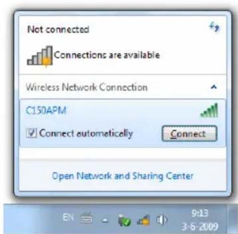 CONCEPTRONIC C150APM - Handmatig verbinden in Windows 7 - 2