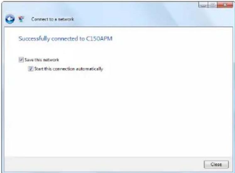 CONCEPTRONIC C150APM - Handmatig verbinden in Windows Vista - 4