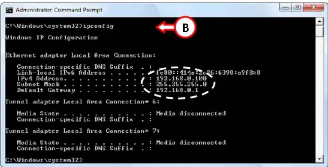 CONCEPTRONIC C150APM - Verification de l'adresse IP - 1