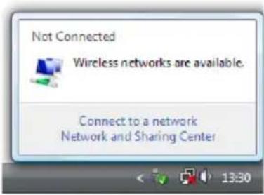 CONCEPTRONIC C150BRS4 - Connecting manually in Windows Vista - 1