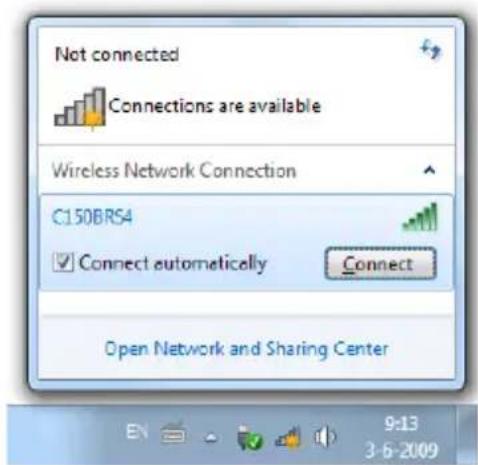 CONCEPTRONIC C150BRS4 - Connecting manually in Windows 7 - 2